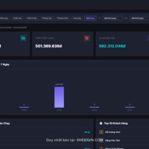 App script quản lý bán hàng & xuất, in hóa đơn cho cửa hàng và doanh nghiệp