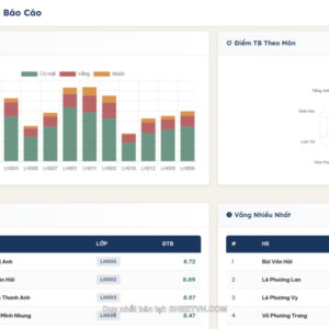 App script quản lý học sinh cho giáo viên và phụ huynh trên google sheet